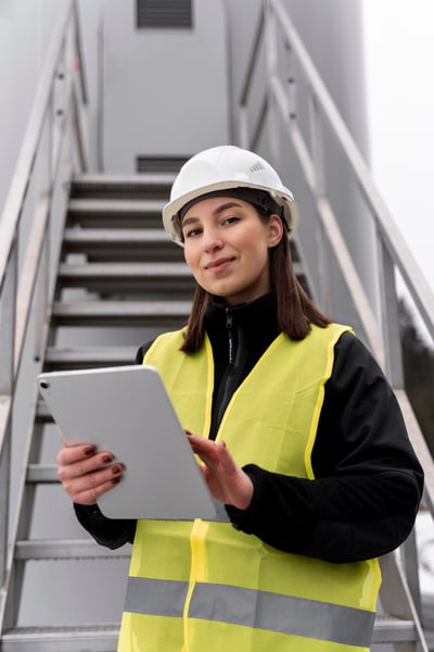 medium-shot-smiley-engineer-holding-tablet