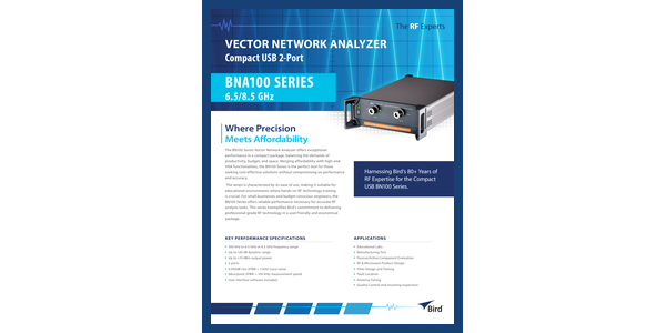 Cover of BNA 100 Series, 6.5/8.5 GHz Datasheet