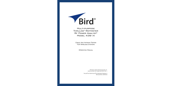 Cover of 4391A Manual