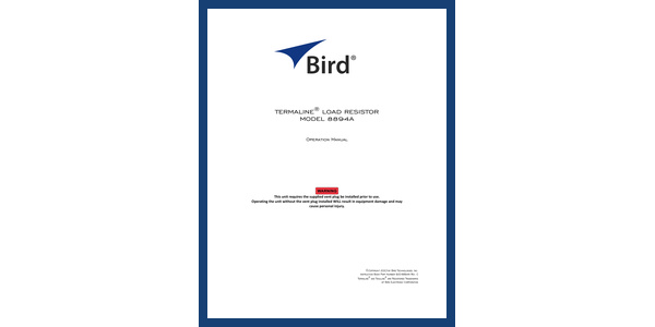 Cover of 8894A Manual