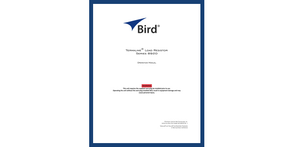 Cover of 8920S Manual