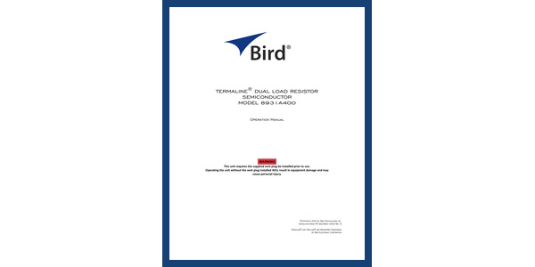 Cover of 8931A400 Manual
