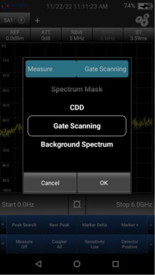 SH-measurements-menu
