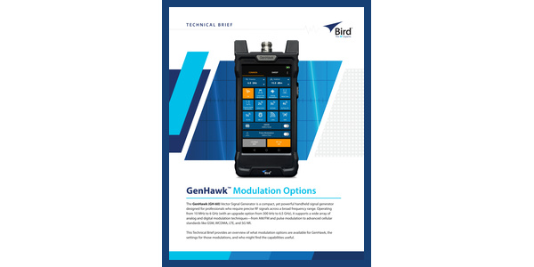 Cover of Bird GenHawk Modulation Options Tech Brief