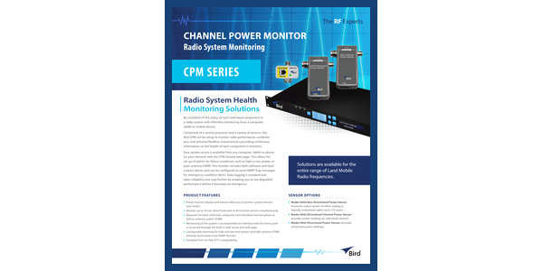 Cover of Channel Power Monitor Datasheet