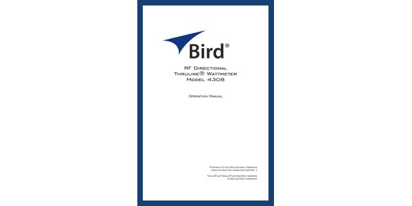 Cover of 4308 Manual