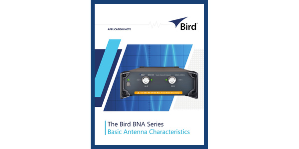 Cover of Bird Basic Antenna Characterization with a VNA App Note